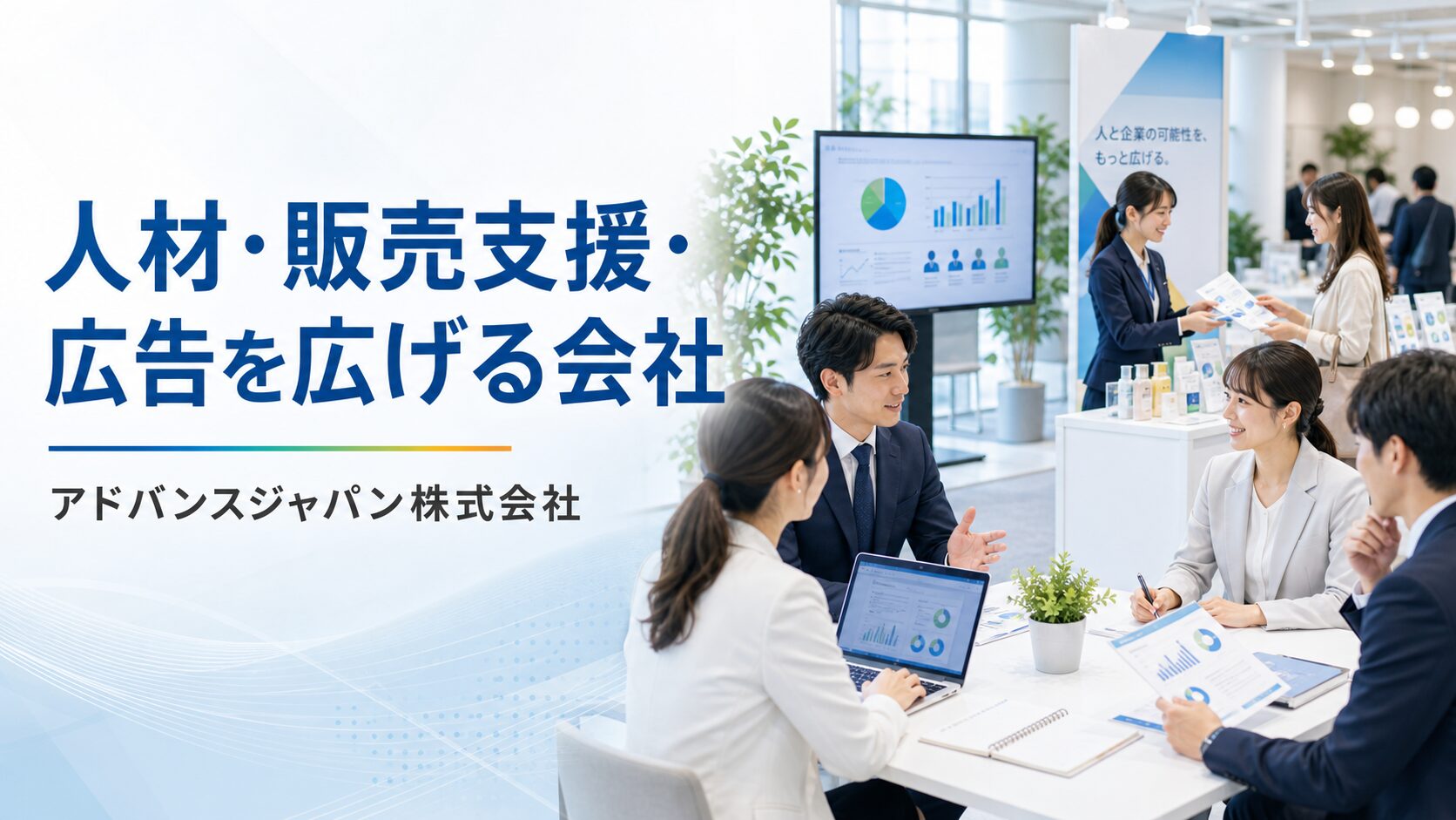アドバンスジャパン株式会社の評判・求人と人材、広告、イベント事業を整理するアイキャッチ