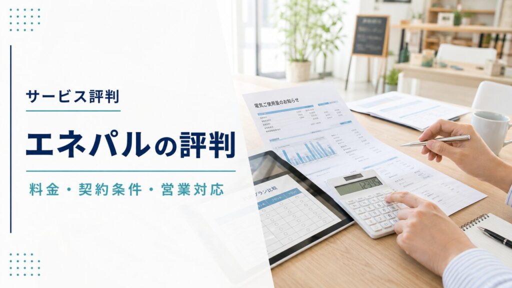 エネパルの評判と料金・契約条件