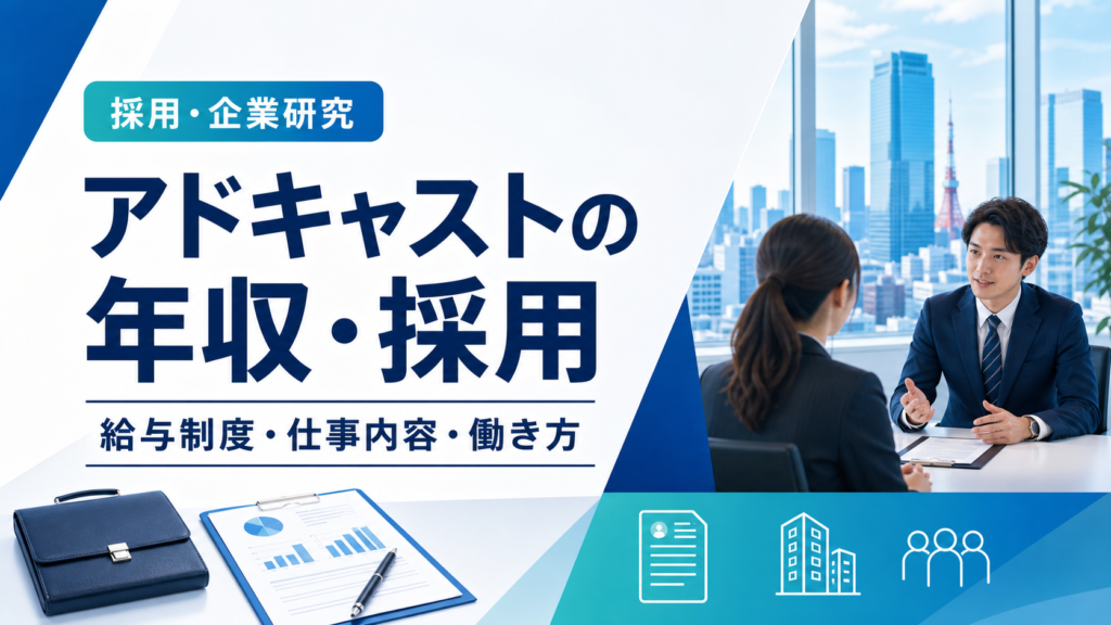 アドキャストの年収と採用情報