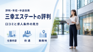 三幸エステートの評判・年収・中途採用記事のアイキャッチ